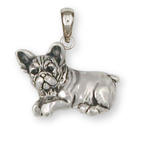 French Bulldog Pendant Handmade Sterling Silver Dog Jewelry FR22-P