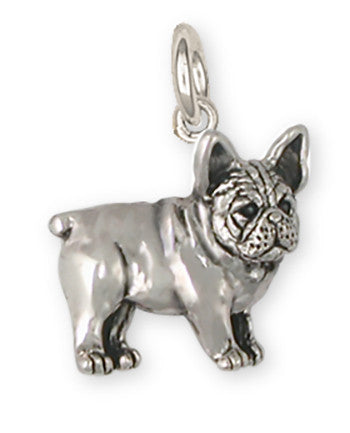 French Bulldog Charm Handmade Sterling Silver Dog Jewelry FR25-C