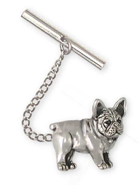 French Bulldog Tie Tack Handmade Sterling Silver Dog Jewelry FR25-TT