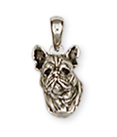 French Bulldog Pendant Handmade Sterling Silver Dog Jewelry FR3-P