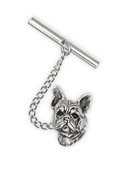 French Bulldog Tie Tack Handmade Sterling Silver Dog Jewelry FR6-TT