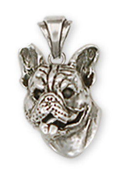 French Bulldog Pendant Handmade Sterling Silver Dog Jewelry FR7-P