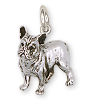 French Bulldog Charm Handmade Sterling Silver Dog Jewelry FR9-C