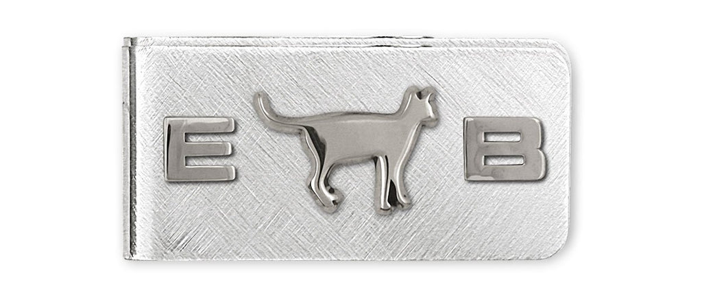 Siamese Cat Charms Siamese Cat Money Clip Sterling Silver And Stainless Steel Siamese Jewelry Siamese Cat jewelry