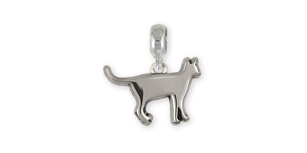 Siamese Cat Charms Siamese Cat Charm Slide Sterling Silver Siamese Jewelry Siamese Cat jewelry