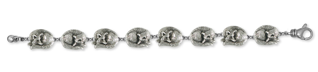 Fox Charms Fox Bracelet Sterling Silver Wildlife Jewelry Fox jewelry