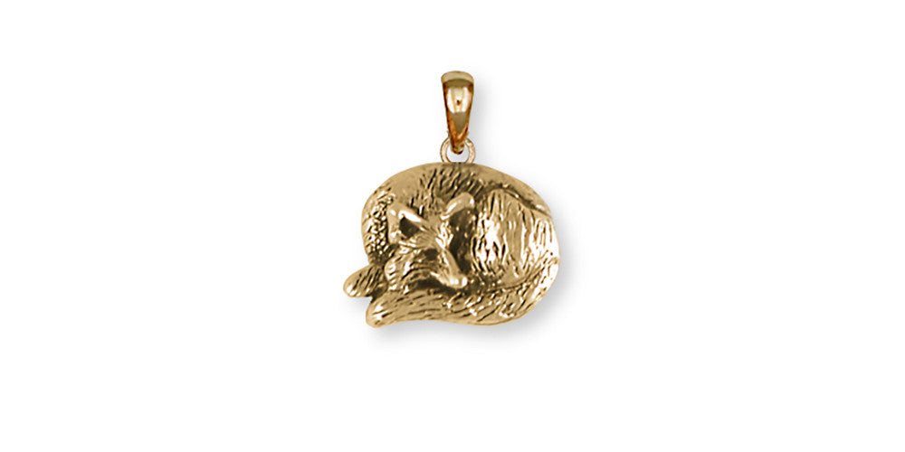 Fox Charms Fox Pendant 14k Yellow Gold Vermeil Wildlife Jewelry Fox jewelry