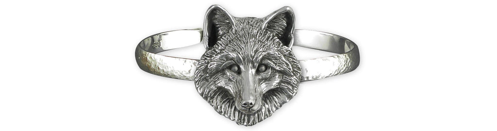 Fox Charms Fox Mans Bracelet Sterling Silver Fox Jewelry Fox jewelry