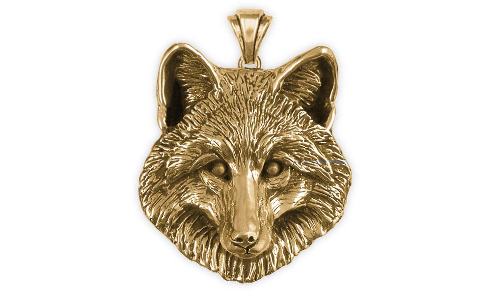 Fox Charms Fox Pendant 14k Gold Fox Jewelry Fox jewelry