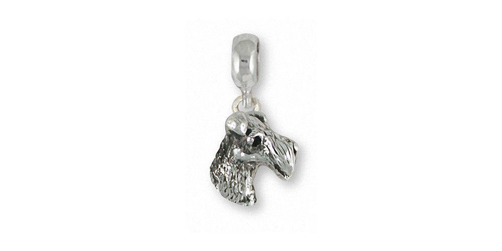 Fox Terrier Charms Fox Terrier Charm Slide Sterling Silver Dog Jewelry Fox Terrier jewelry