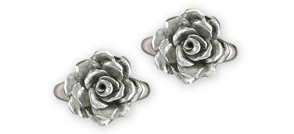 Gardenia Charms Gardenia Cufflinks Sterling Silver Gardenia Jewelry Gardenia jewelry