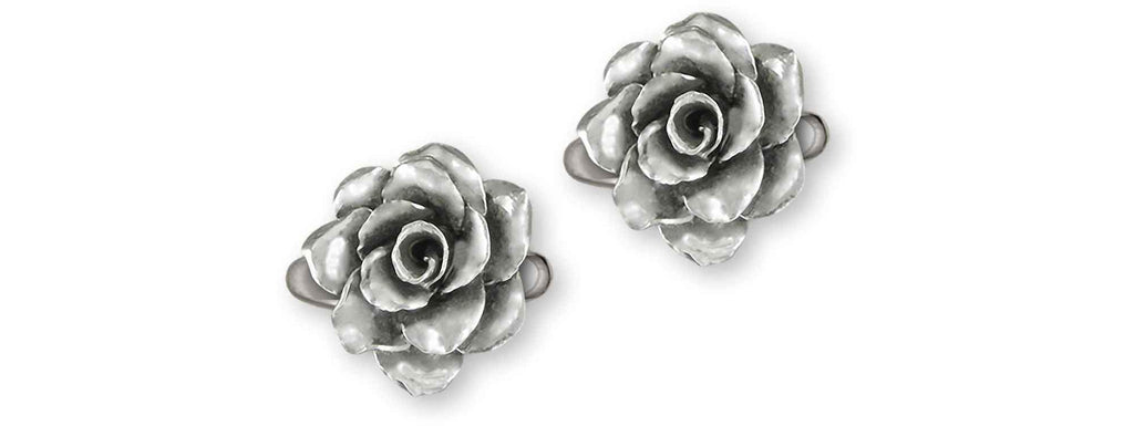 Gardenia Charms Gardenia Cufflinks Sterling Silver Gardenia Jewelry Gardenia jewelry