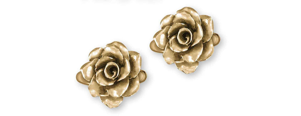 Gardenia Charms Gardenia Cufflinks 14k Gold Gardenia Jewelry Gardenia jewelry