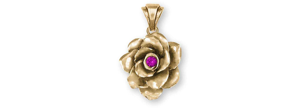 Gardenia Charms Gardenia Pendant 14k Gold Vermeil Gardenia Birthstone Jewelry Gardenia jewelry