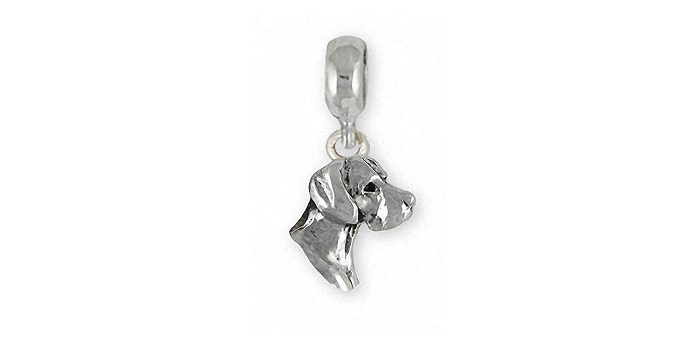 Great Dane Charms Great Dane Charm Slide Sterling Silver Dog Jewelry Great Dane jewelry