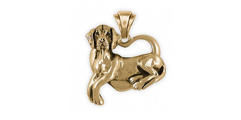 Great Dane Charms Great Dane Pendant 14k Gold Dog Jewelry Great Dane jewelry