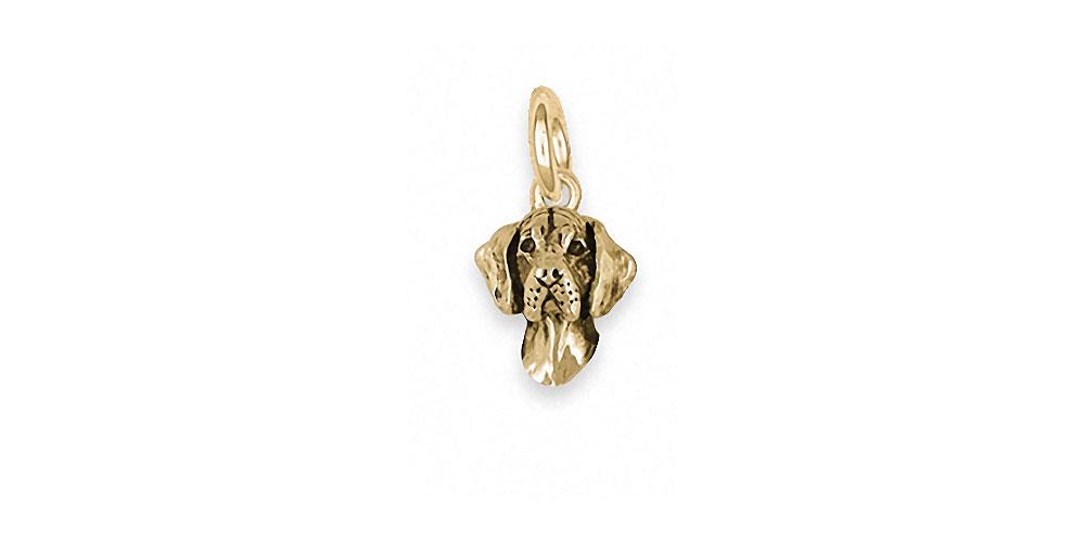 Great Dane Charms Great Dane Charm 14k Gold Dog Jewelry Great Dane jewelry