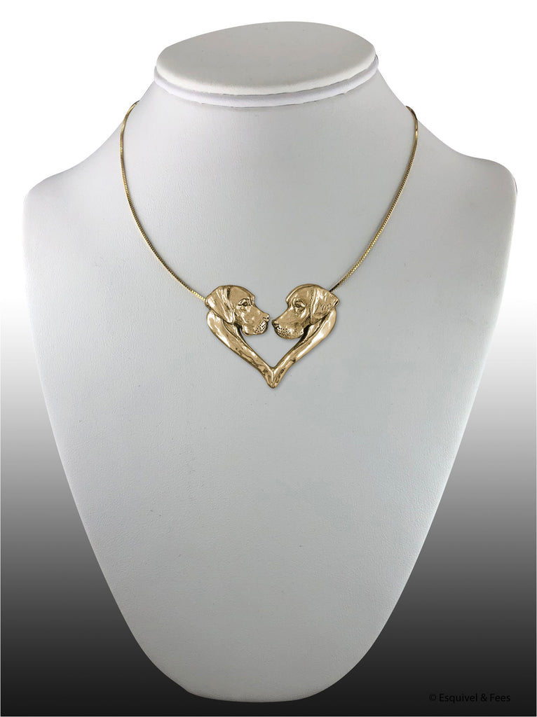 Great Dane Jewelry 14k Gold Handmade Great Dane Necklace  GD15-NKG