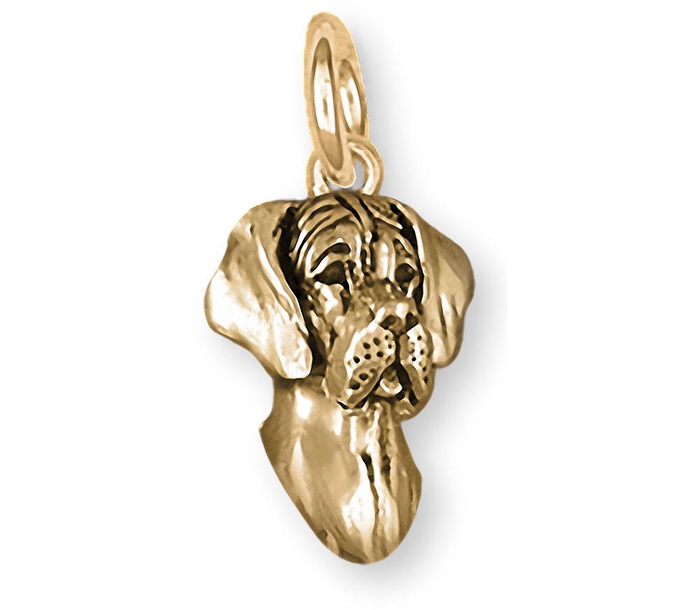 Great Dane Charms Great Dane Charm 14k Gold Great Dane Jewelry Great Dane jewelry