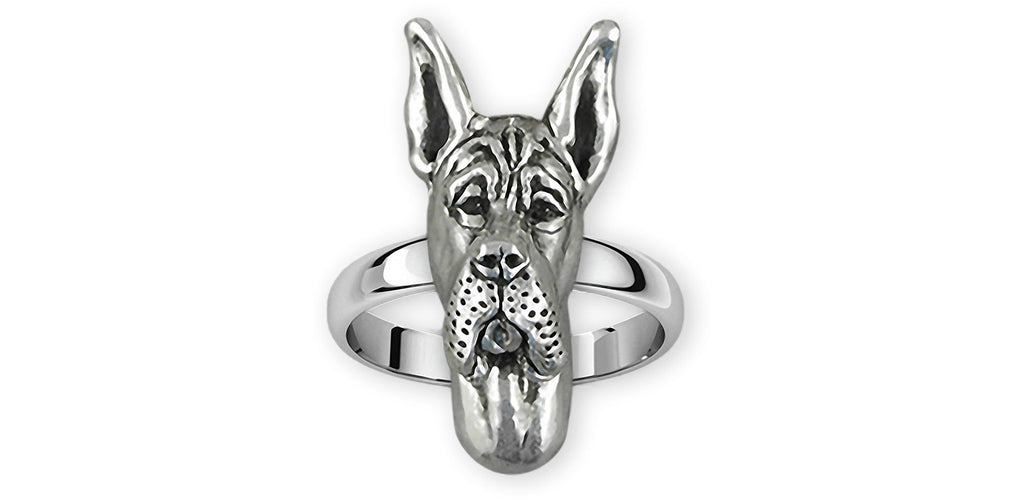 Great Dane Charms Great Dane Ring Sterling Silver Great Dane Jewelry Great Dane jewelry