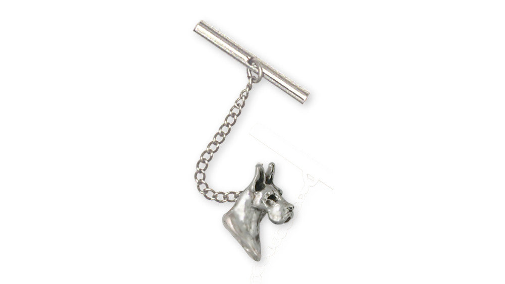 Great Dane Charms Great Dane Tie Tack Sterling Silver Dog Jewelry Great Dane jewelry