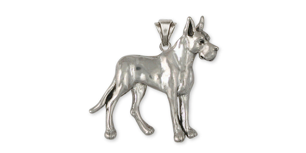 Great Dane Charms Great Dane Pendant Sterling Silver Dog Jewelry Great Dane jewelry