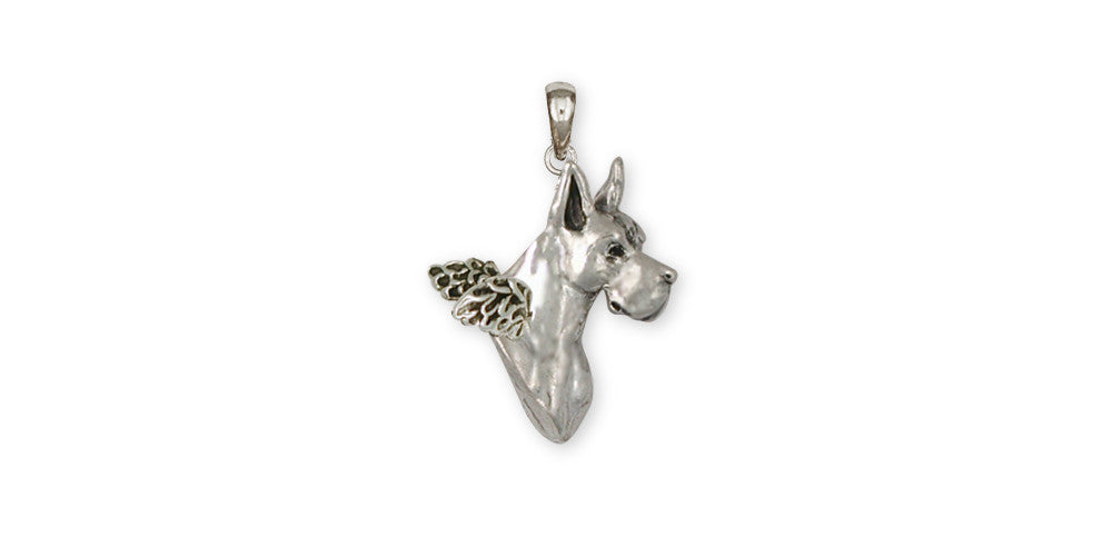 Great Dane Angel Charms Great Dane Angel Pendant Sterling Silver Dog Jewelry Great Dane Angel jewelry