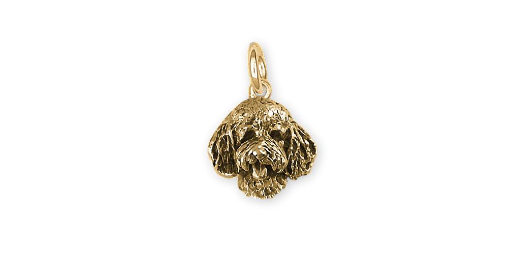 Goldendoodle Charms Goldendoodle Charm 14k Gold Goldendoodle Jewelry Goldendoodle jewelry