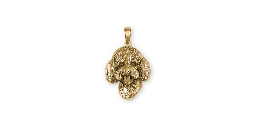 Goldendoodle Charms Goldendoodle Pendant 14k Gold Goldendoodle Jewelry Goldendoodle jewelry