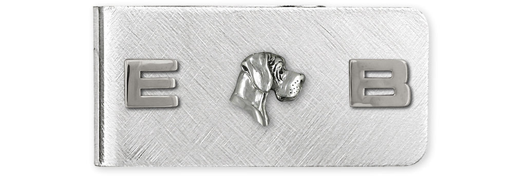 Great Dane Charms Great Dane Money Clip Sterling Silver And Stainless Steel Great Dane Jewelry Great Dane jewelry