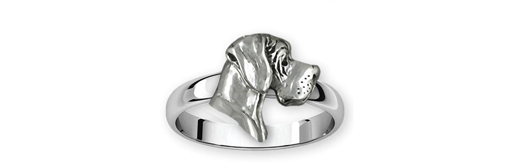 Great Dane Charms Great Dane Ring Sterling Silver Great Dane Jewelry Great Dane jewelry