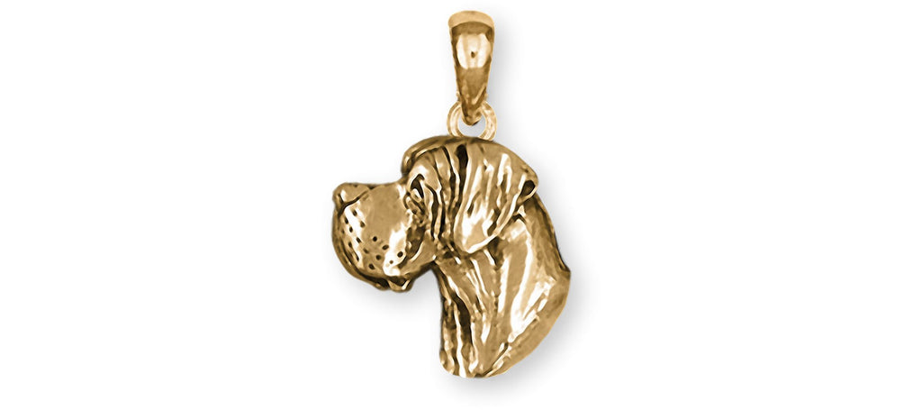 Great Dane Charms Great Dane Pendant 14k Gold Great Dane Jewelry Great Dane jewelry