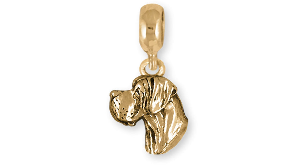 Great Dane Charms Great Dane Charm Slide 14k Gold Great Dane Jewelry Great Dane jewelry