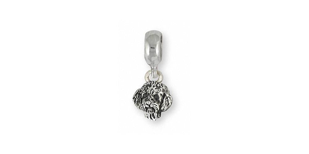 Goldendoodle Charms Goldendoodle Charm Slide Sterling Silver Dog Jewelry Goldendoodle jewelry