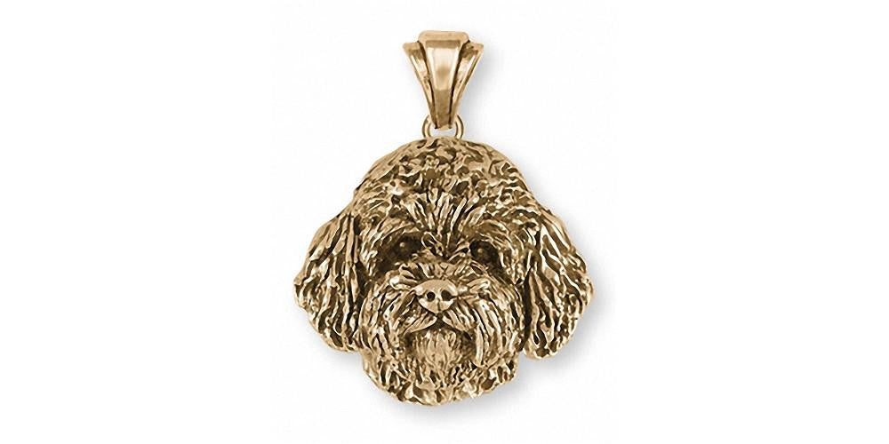Goldendoodle Charms Goldendoodle Pendant 14k Gold Dog Jewelry Goldendoodle jewelry
