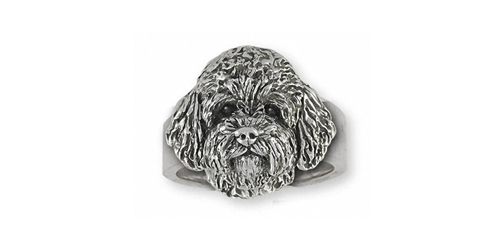 Goldendoodle Charms Goldendoodle Ring Sterling Silver Dog Jewelry Goldendoodle jewelry