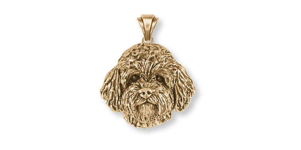 Goldendoodle Charms Goldendoodle Pendant 14k Gold Dog Jewelry Goldendoodle jewelry