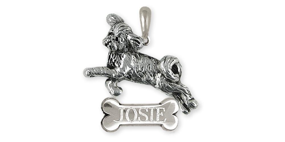 Goldendoode Charms Goldendoode Pendant Sterling Silver Goldendoodle Jewelry Goldendoode jewelry