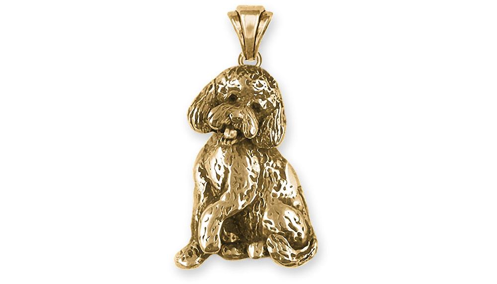 Goldendoodle Charms Goldendoodle Pendant 14k Gold Goldendoodle Jewelry Goldendoodle jewelry