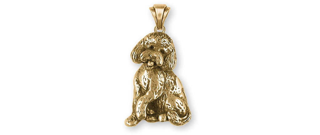 Goldendoodle Charms Goldendoodle Pendant 14k Gold Vermeil Goldendoodle Jewelry Goldendoodle jewelry