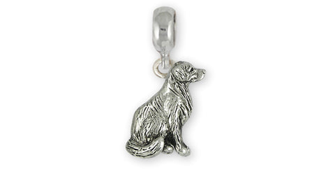 Golden Retriever Dog Charm And Jewelry Designs In Silver And Gold