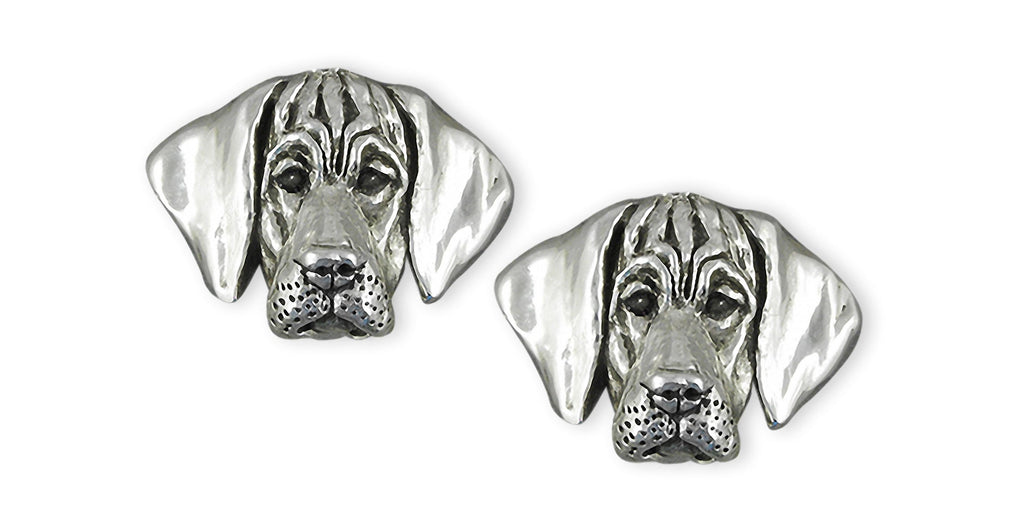 Great Dane Charms Great Dane Cufflinks Sterling Silver Great Dane Puppy Jewelry Great Dane jewelry
