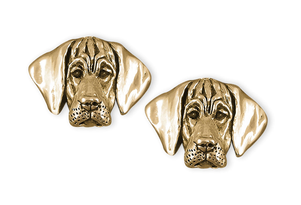 Great Dane Charms Great Dane Cufflinks 14k Gold Great Dane Puppy Jewelry Great Dane jewelry