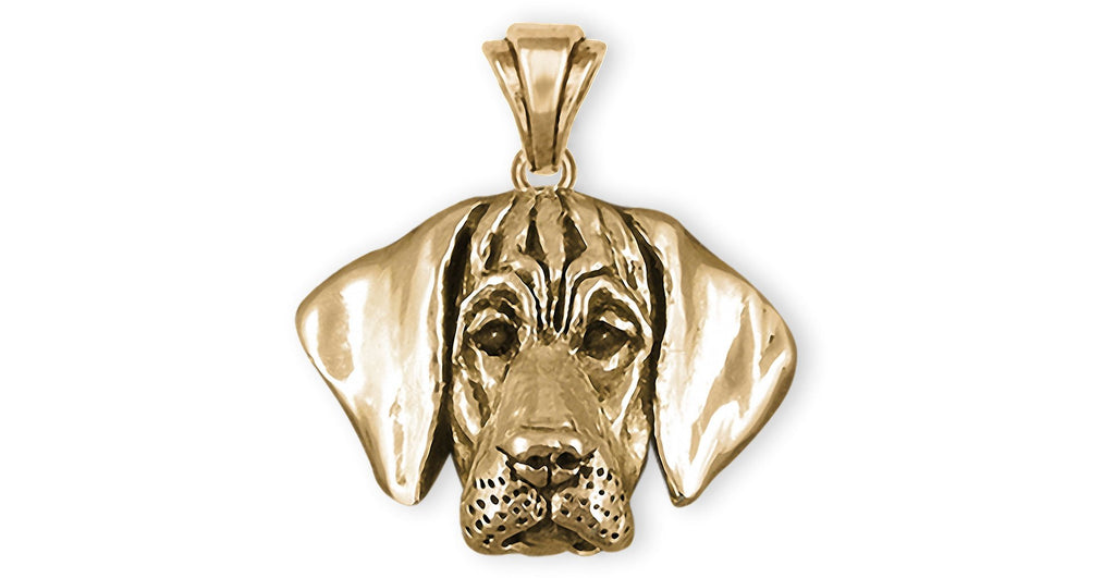 Great Dane Charms Great Dane Pendant 14k Gold Great Dane Puppy Jewelry Great Dane jewelry