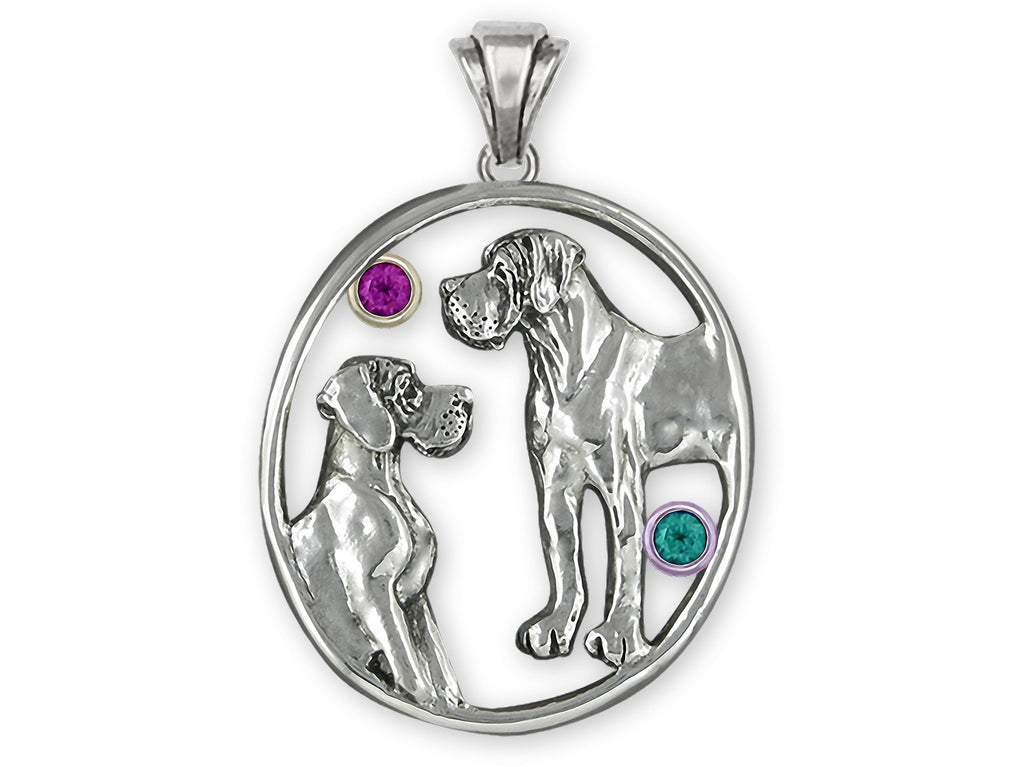 Great Dane Charms Great Dane Personalized Pendant Sterling Silver Great Dane Jewelry Great Dane jewelry