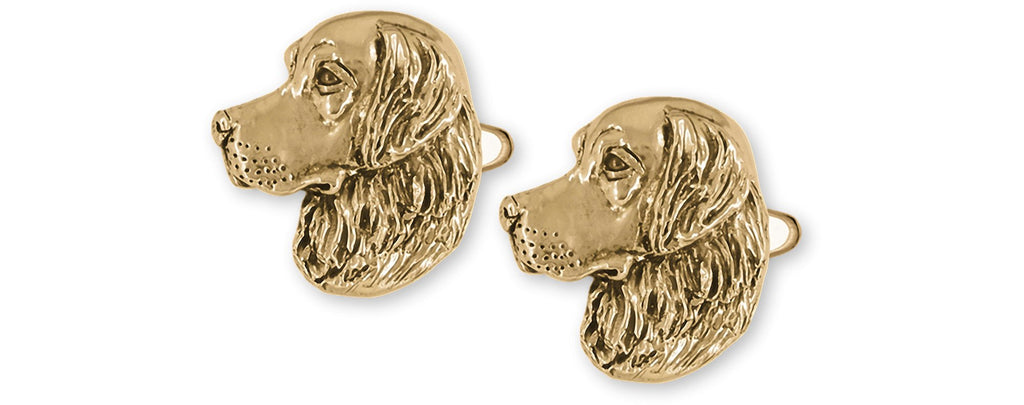 Golden Retriever Charms Golden Retriever Mans Cufflink 14k Yellow Gold Golden Retirever Jewelry Golden Retriever jewelry