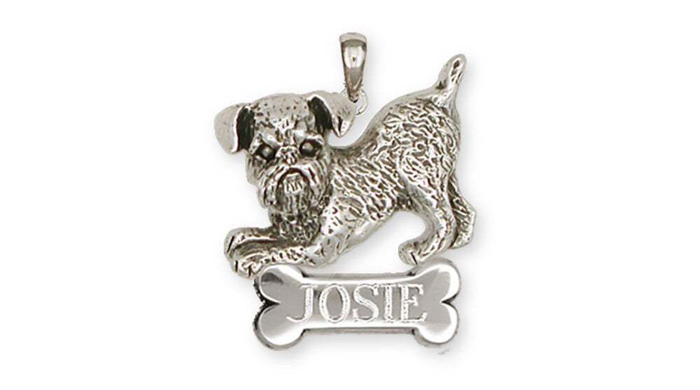 Brussels Griffon Charms Brussels Griffon Personalized Pendant Handmade Sterling Silver Dog Jewelry Brussels Griffon jewelry