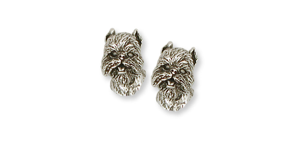 Brussels Griffon Charms Brussels Griffon Earrings Handmade Sterling Silver Dog Jewelry Brussels Griffon jewelry