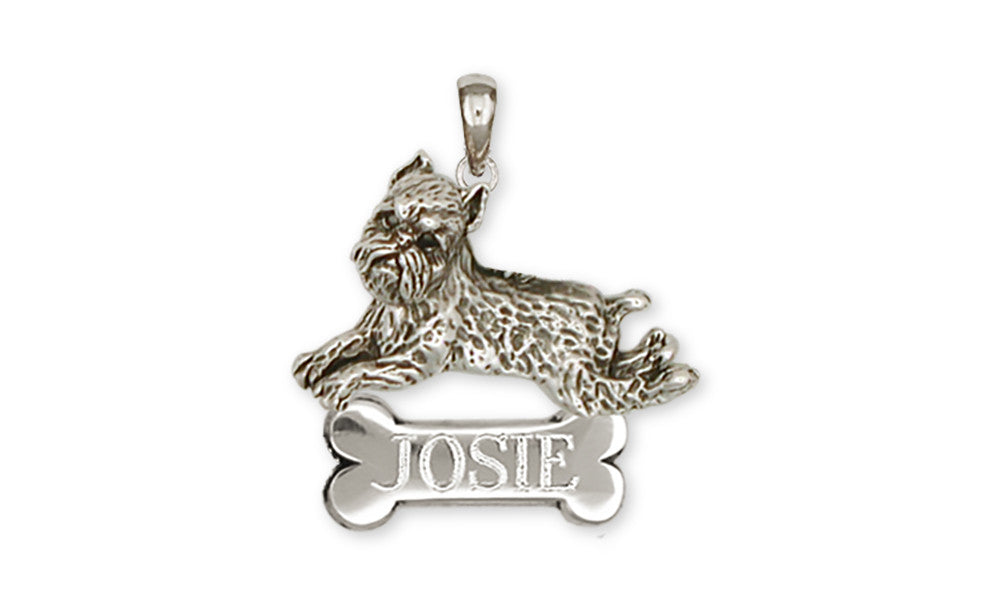 Brussels Griffon Charms Brussels Griffon Personalized Pendant Handmade Sterling Silver Dog Jewelry Brussels Griffon jewelry