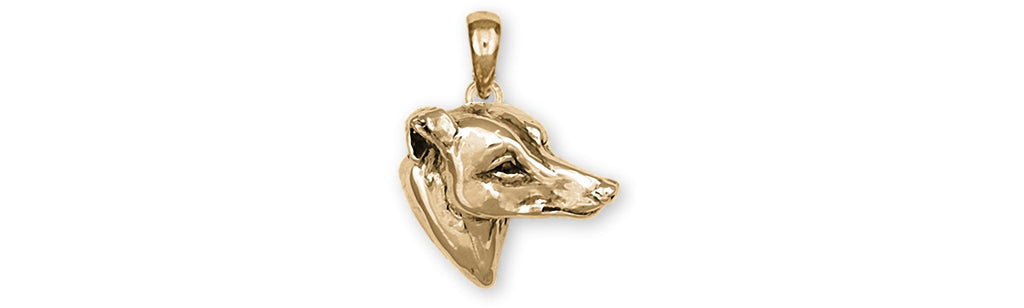 Greyhound Charms Greyhound Pendant 14k Yellow Gold Greyhound Jewelry Greyhound jewelry